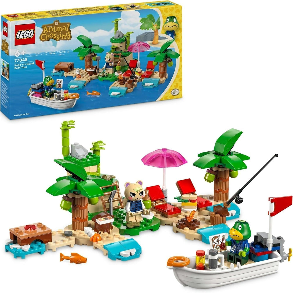 LEGO Animal Crossing Käptens Island Boat Tour, jouet créatif pour enfants avec 2 figurines de la série de jeux vidéo dont Huschke, cadeau pour filles et garçons à partir de 6 ans 77048 Jeux de construction Besuche den LEGO-Store Single