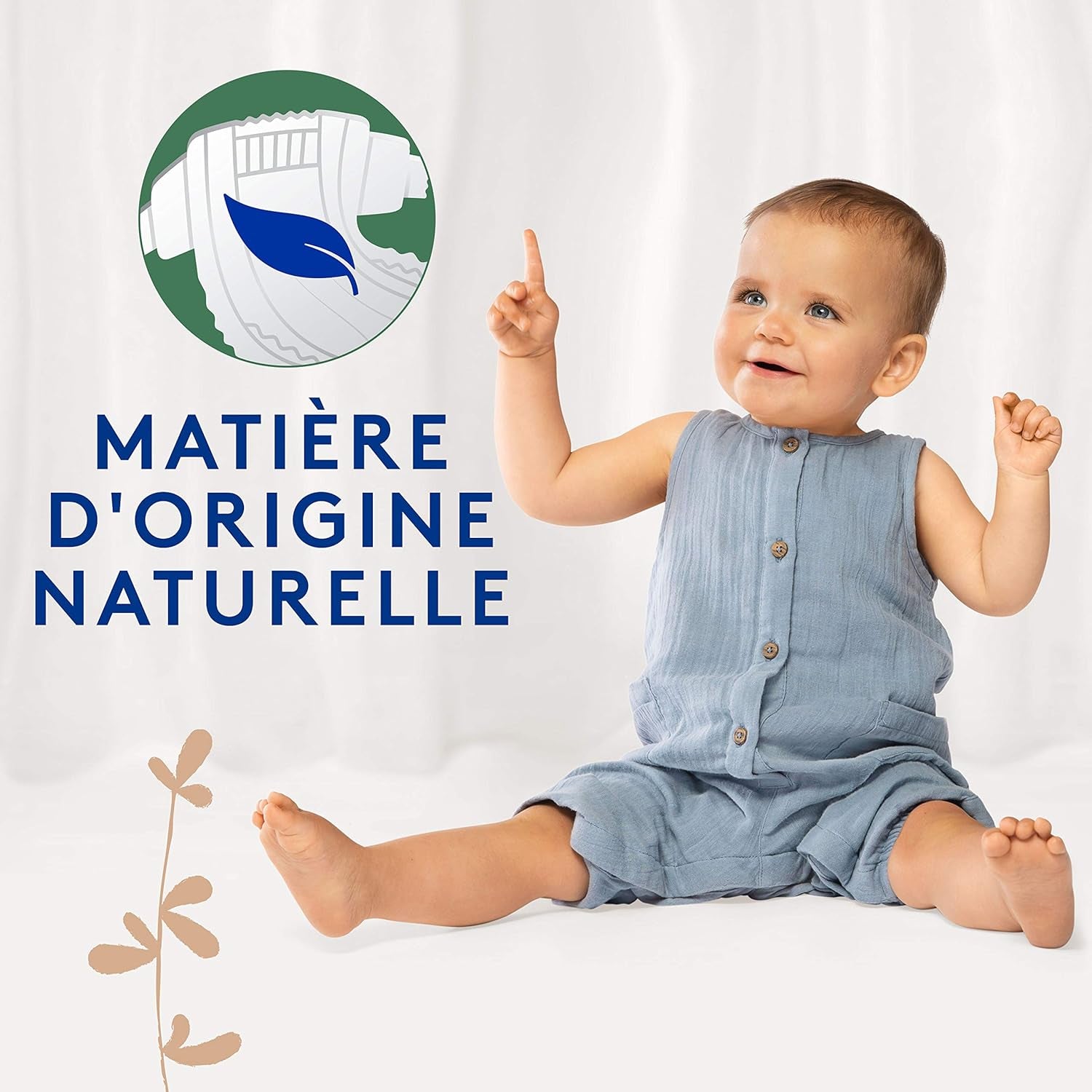 Couches Douceur Naturelle, taille 5 (12-20 kg), 1 mois, 140 couches