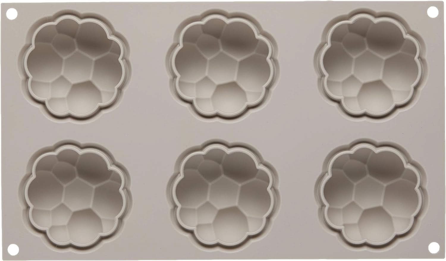 Silikomart, Formă pentru prăjiturele Tartufo de silicon, 8 Monoportii, Ø 62 H 52 mm Bucatarie Naty Shop Bollicine