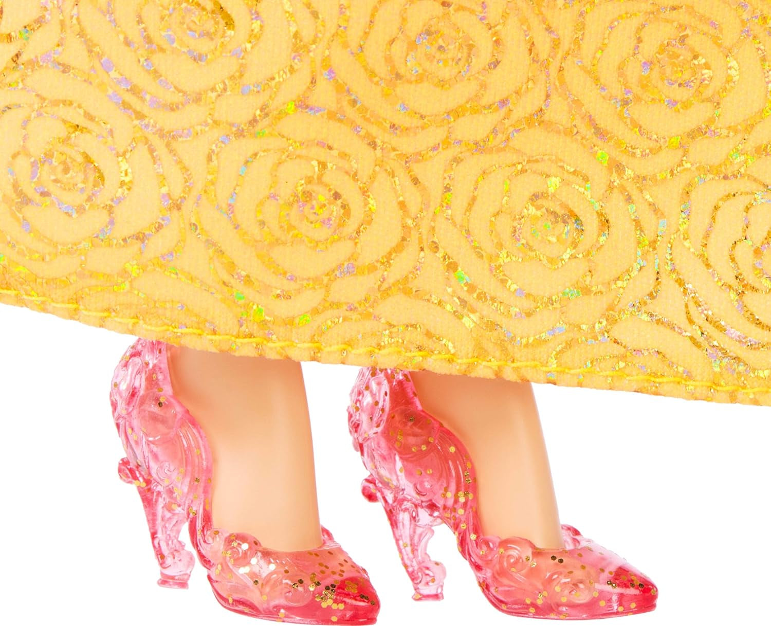 Mattel Disney Princess Toy Poupée articulée Belle avec vêtements et accessoires étincelants Cadeau inspiré du film Disney pour enfants HLW11