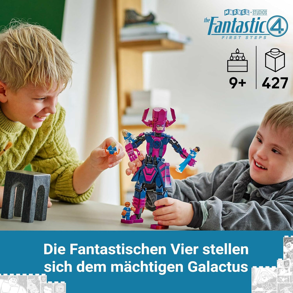 LEGO ǀ Marvel Les Quatre Fantastiques contre. Galactus Baufigur - Bauset mit Superhelden - Jeu avec The Thing, Invisible Woman et Human Torch - Créations créatives pour les jeunes et les filles - 76316