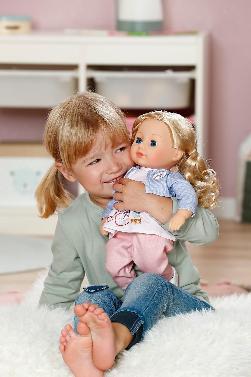 BABY born Sophia Rose - Poupée douce 36 cm - Poupée aux cheveux blonds de haute qualité et aux yeux endormis - Convient aux enfants à partir de 1 an