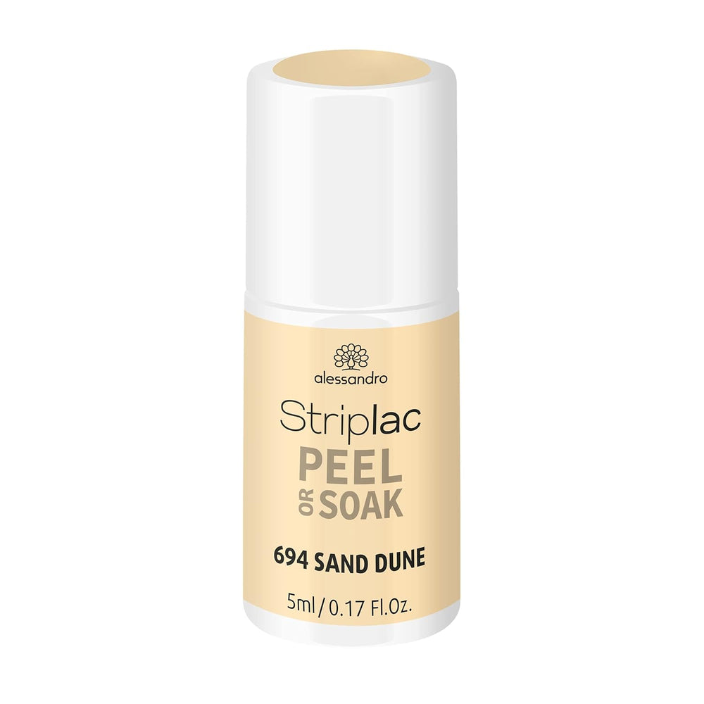 alessandro Striplac UV-Nagellack Flat White – Facile et facile à utiliser – Application facile grâce à la technologie Peel-Off – Vegan et sans alcool – 8 ml