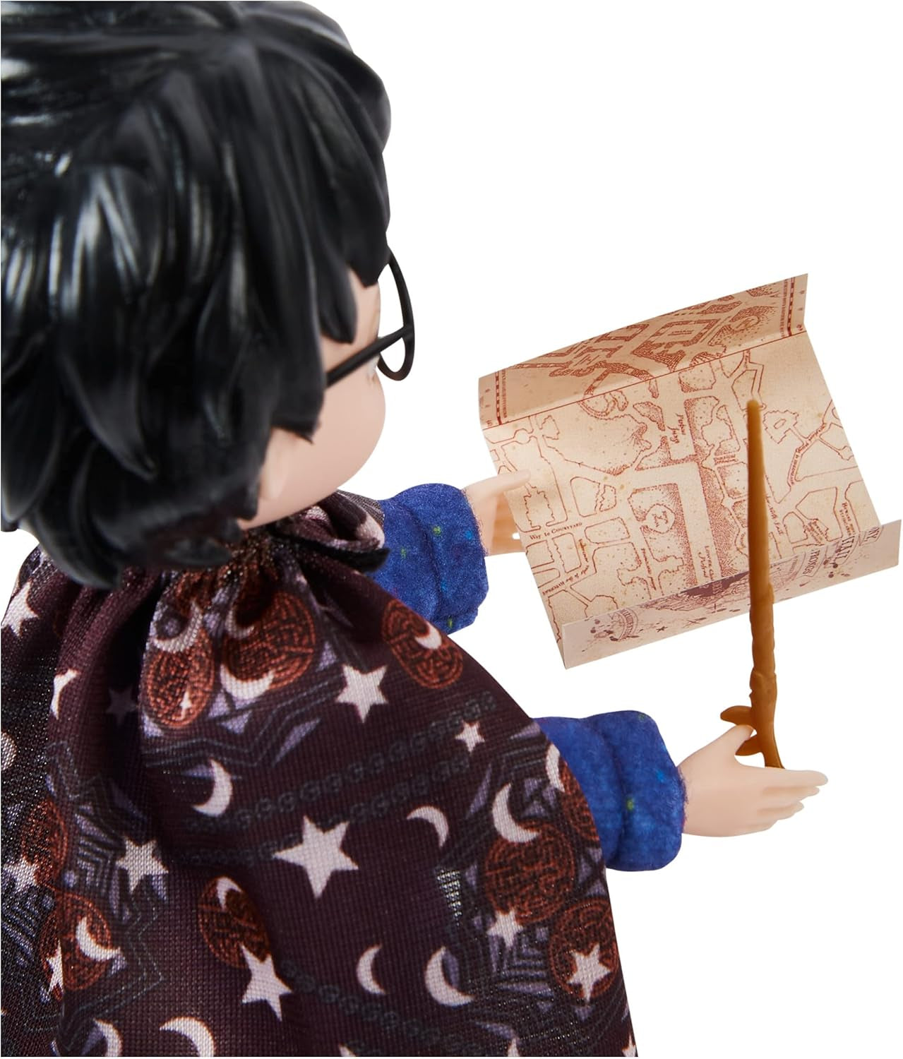 Wizarding World Harry Potter - Ensemble de jouets avec poupée Harry Potter plus grande de 20,3 cm, y compris Besen, Tarnumhang et autres accessoires