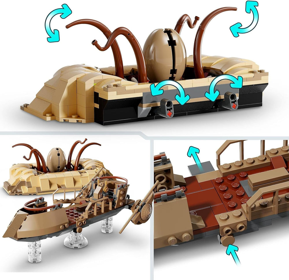 LEGO Star Wars : Le Retour du Chevalier Jedi Desert Skiff et Sarlacc Pit Fantasy Collection et jeu de construction Jouet de construction Cadeau pour garçons, filles et tous les fans 75396 Jeux de construction Besuche den LEGO-Store