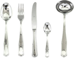 Service de couverts Bavaria Moka, acier inoxydable, couleur argent, lavable au lave-vaisselle Kitchen Naty Shop 30 pièces