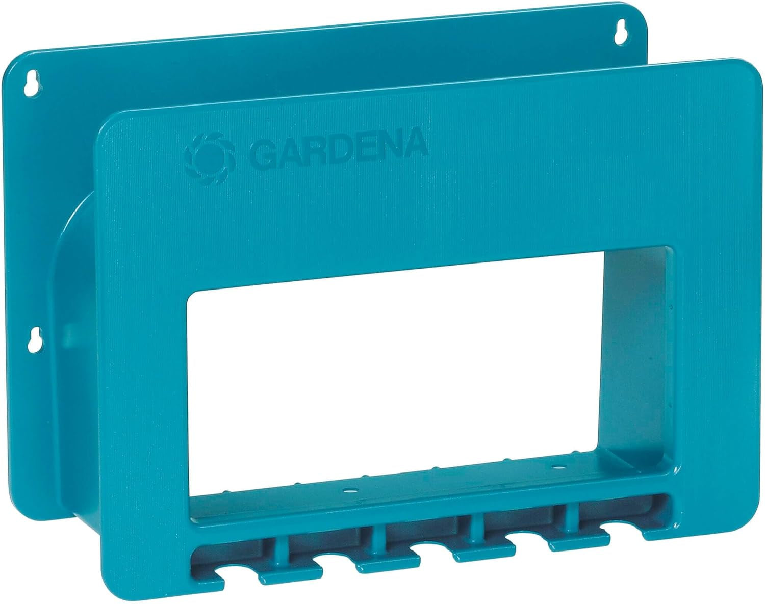 Enrouleur de tuyau mural Gardena Classic 60 avec enrouleur de guidage de tuyau : Pour un montage mural facile, avec système anti-goutte, raccord coudé, grande capacité, gain de place (2650-88)