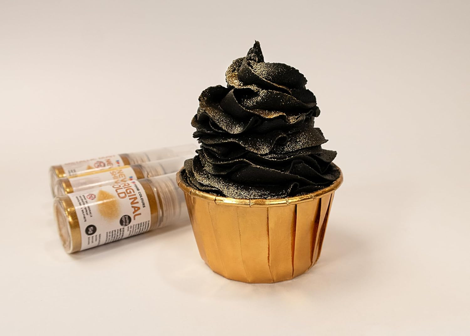 Spray alimentar cu sclipici comestibil NOUĂ pompă SILVER SHIMMERING 5G cu pudră metalică pentru decorarea rapidă și eficientă a prăjiturilor, cremelor, jeleurilor, pralinelor, decorațiunilor din ciocolată și zahăr