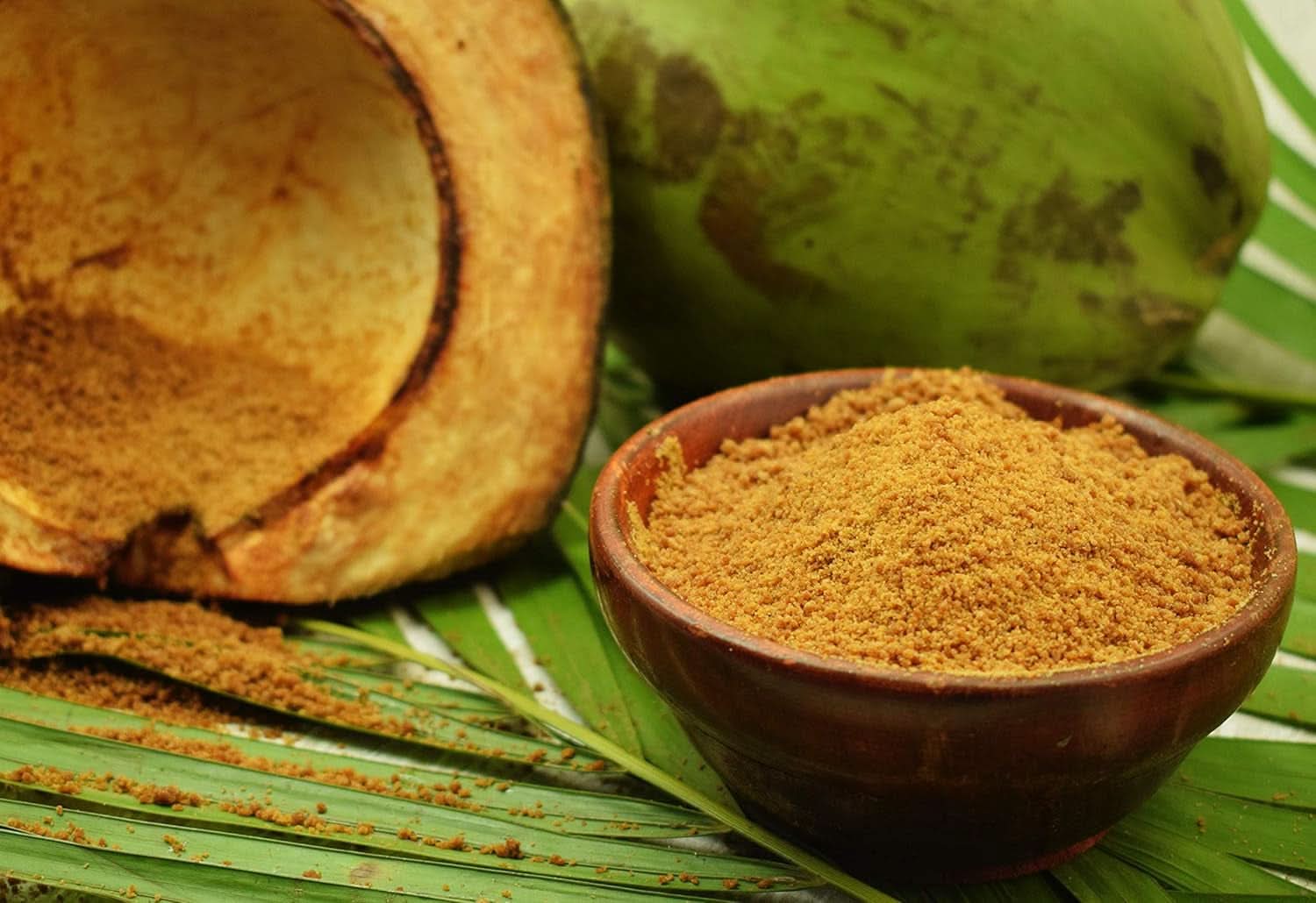 SVATV Sucre de palme roux en poudre, 227 grammes Édulcorants Naty Shop