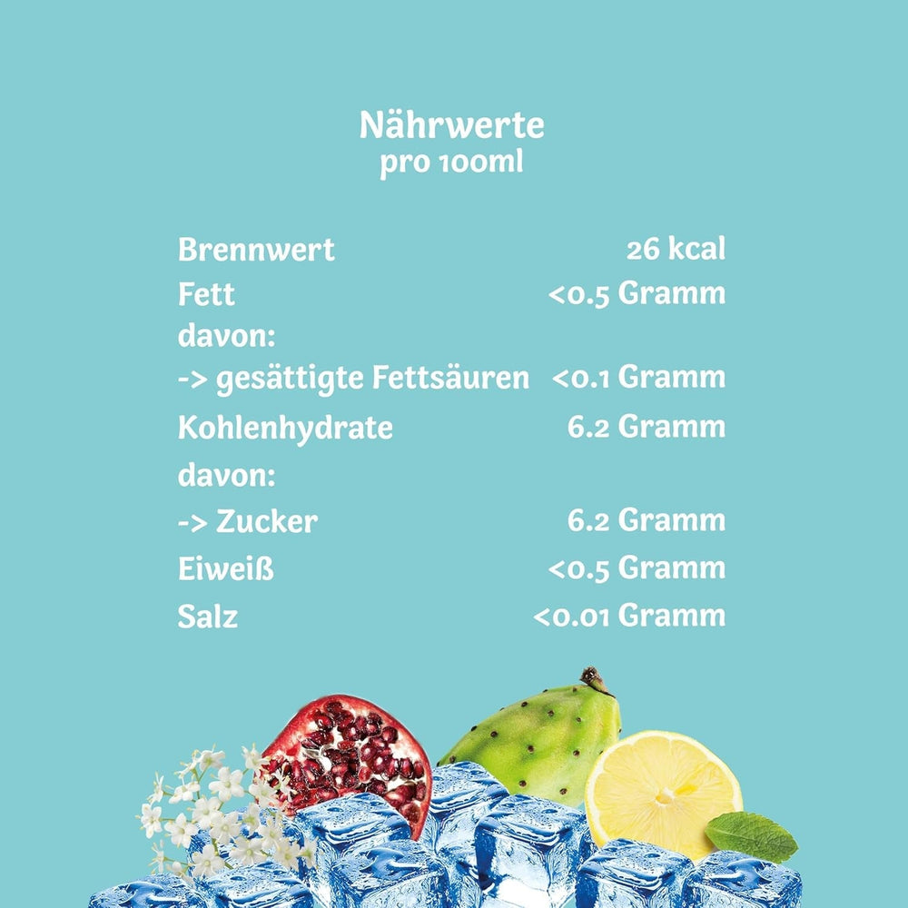 Pfanner Ceai rece cu lămâie albă și flori de soc – Pachet de 2 L - Ceai preparat direct cu suc de lămâie