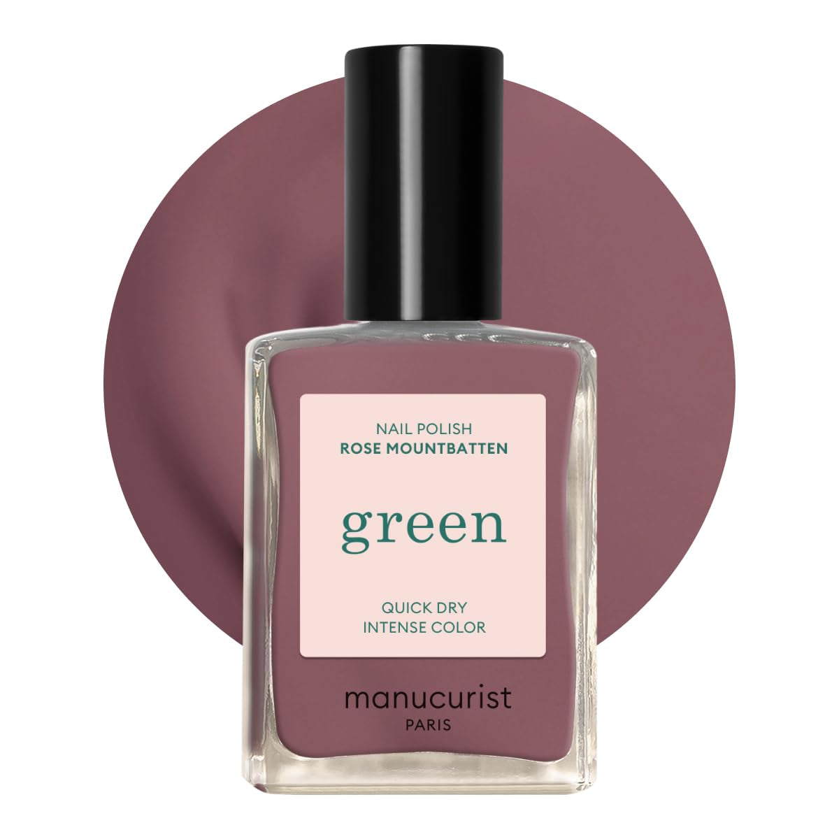 Manucurist Green - Vernis à ongles Rosy Beige Shell Beige - Vernis à ongles à séchage rapide - Ongles DIY - Vegan 12-Free - À base de plantes - Vernis à ongles - Fabriqué en France