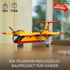 LEGO 42152 Technic Firefighting Plane Fireplane Jucărie ca idee de cadou pentru copii de la 10 ani, jucărie de construcție și decorare pentru grădiniță Seturi de constructie Besuche den LEGO-Store