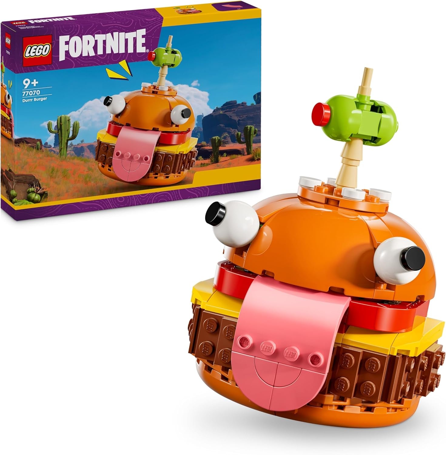 LEGO Fortnite Durrr Burger Restaurant - Jeu de jeu avec Strandbomber, Beefboss, Schmierfink et EIN Skelett Minifiguren - Ensemble de jeu de jeu pour jeunes et filles à partir de 10 ans - 77076