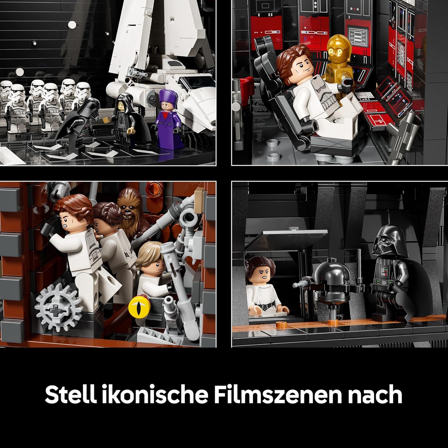 LEGO Star Wars Todesstern - Bauset für Erwachsene - Interaktives UCS-Ausstellungsmodell mit 36 ​​​​Minifiguren inkl. Luke Skywalker, Han Solo et Dark Vador - Cadeau pour hommes, femmes et fans - 75419