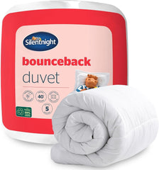 Plapumă Silentnight bounceback, 13,5 tog, king size, țesătură din amestec de bumbac, alb, king size Plapumi si pilote Naty Shop Pat de o persoană Dimensiune rege 13.5 Tog