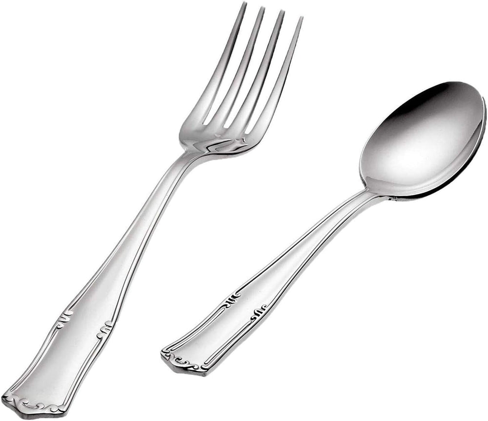 Ensemble de couverts Bavaria Moka, acier inoxydable, couleur argent, passe au lave-vaisselle Naty Shop Kitchen