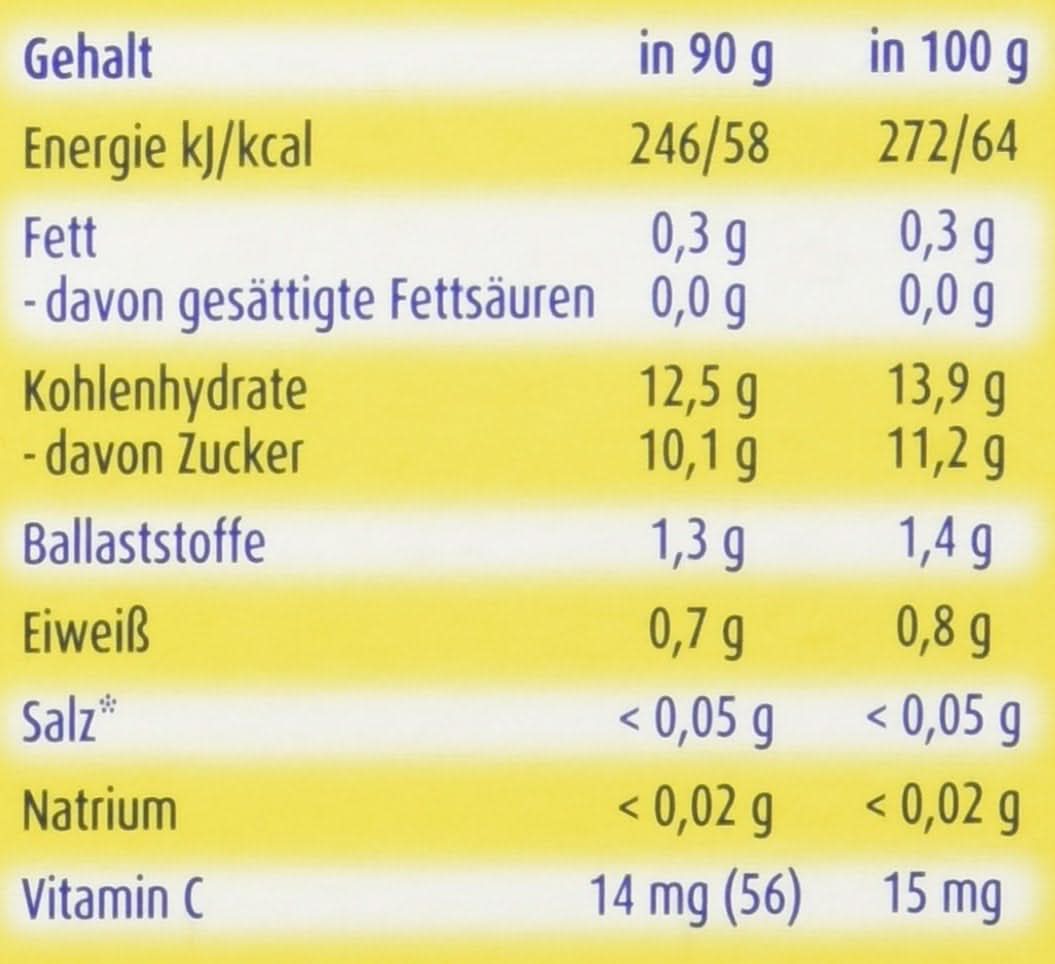 Fruits et céréales amusants pour enfants, entiers dans des pommes-bananes, paquet de 4 (4 X 90 grammes) Mère et Enfant Naty Shop