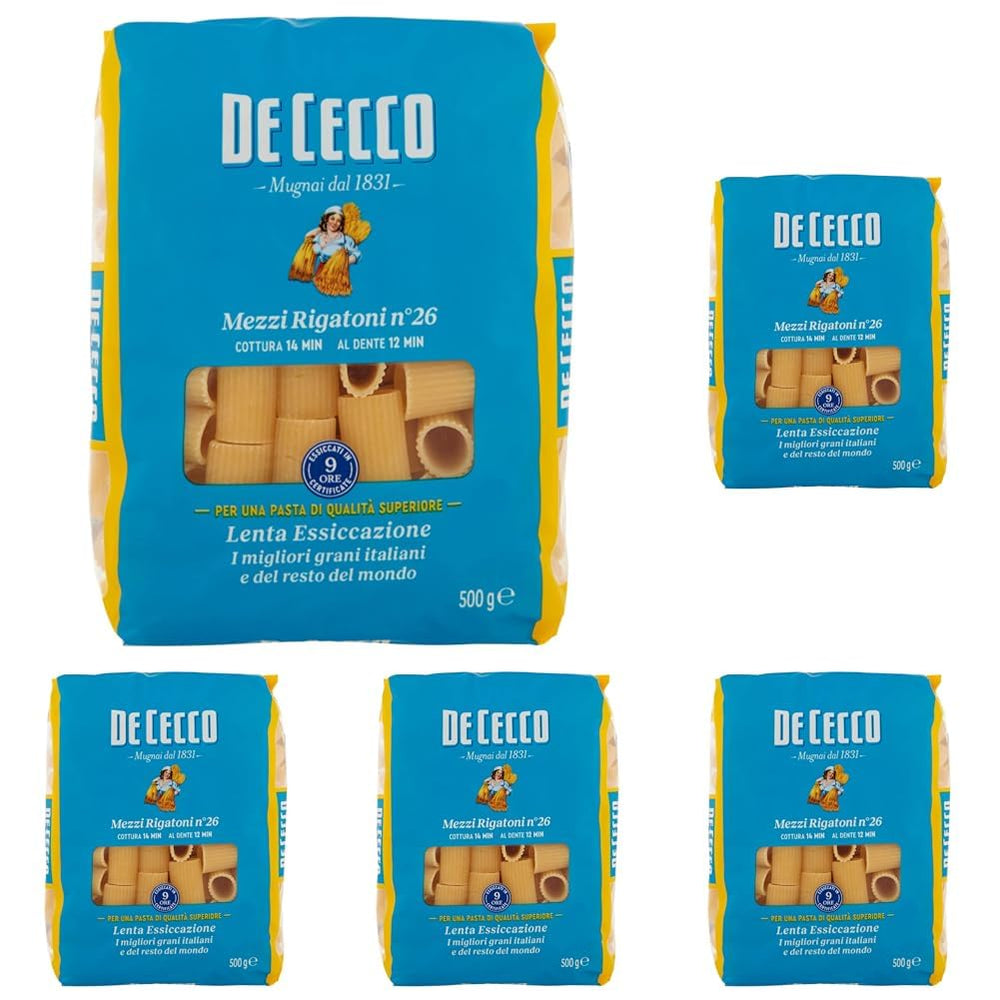 Pâtes Mezzi Rigatoni, paquet de 1 (1 x 500 g)