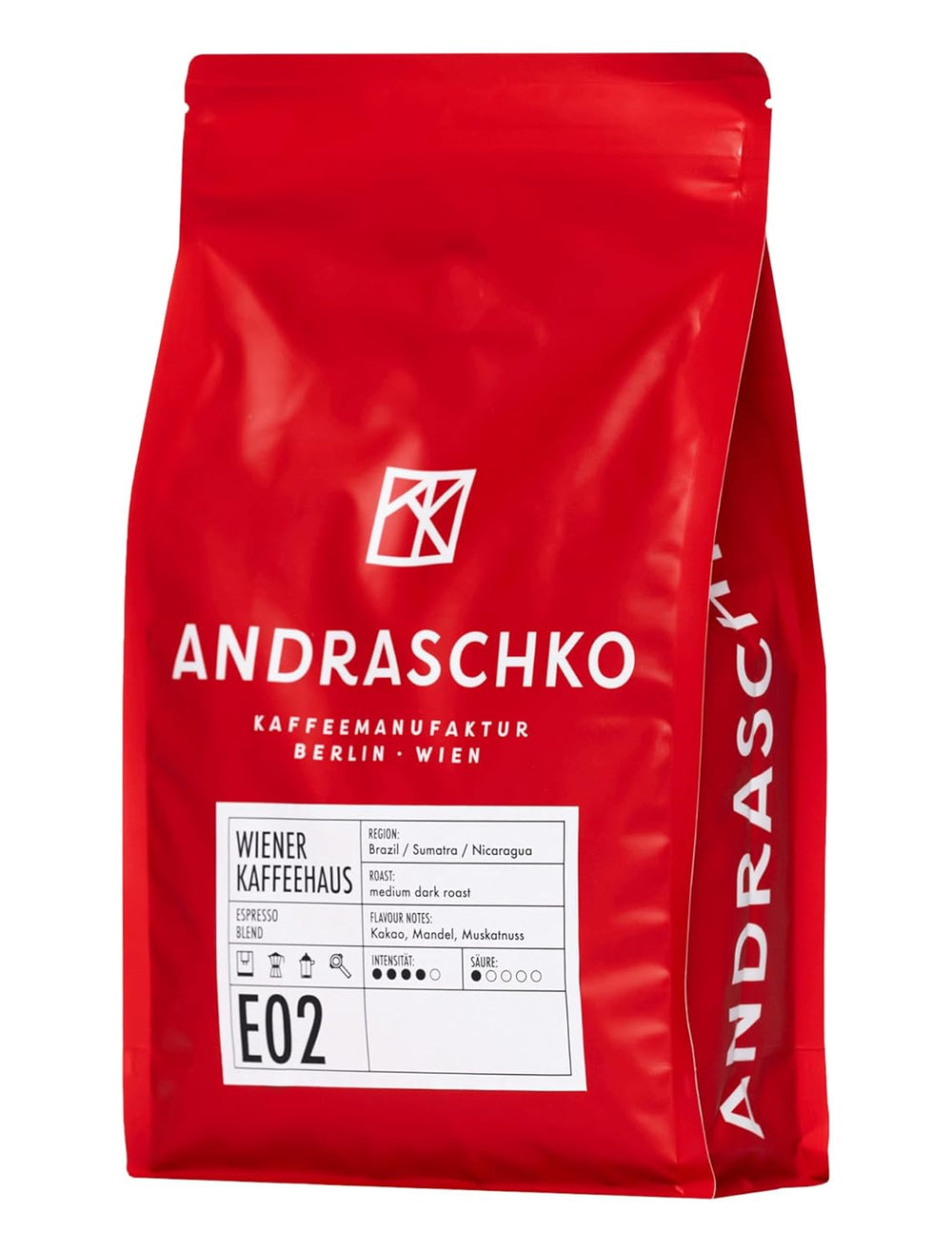 Espresso Bohnen - Wiener Kaffeehausmischung Espresso Blend - Röstung doux avec 100% Arabica aus 7 Herkunftsländern - frisch à Berlin geröstet - 1kg