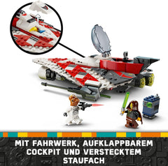 LEGO Star Wars Jedi Bobs Sternjäger, Bauspielzeug, Spielzeug-Sternenschiff Steinen, beliebter Charakter, Geburtstagsgeschenk für Jungen, Mädchen und alle Fans ab 8 Jahren 75388