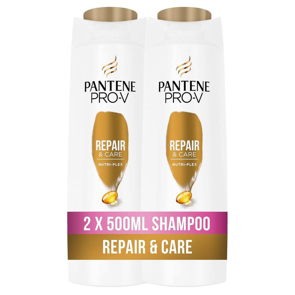 Pantene Pro-V Repair & Care Shampoo, 1 litru Duș și baie Pantene Set sampon, 2 x 500 ml