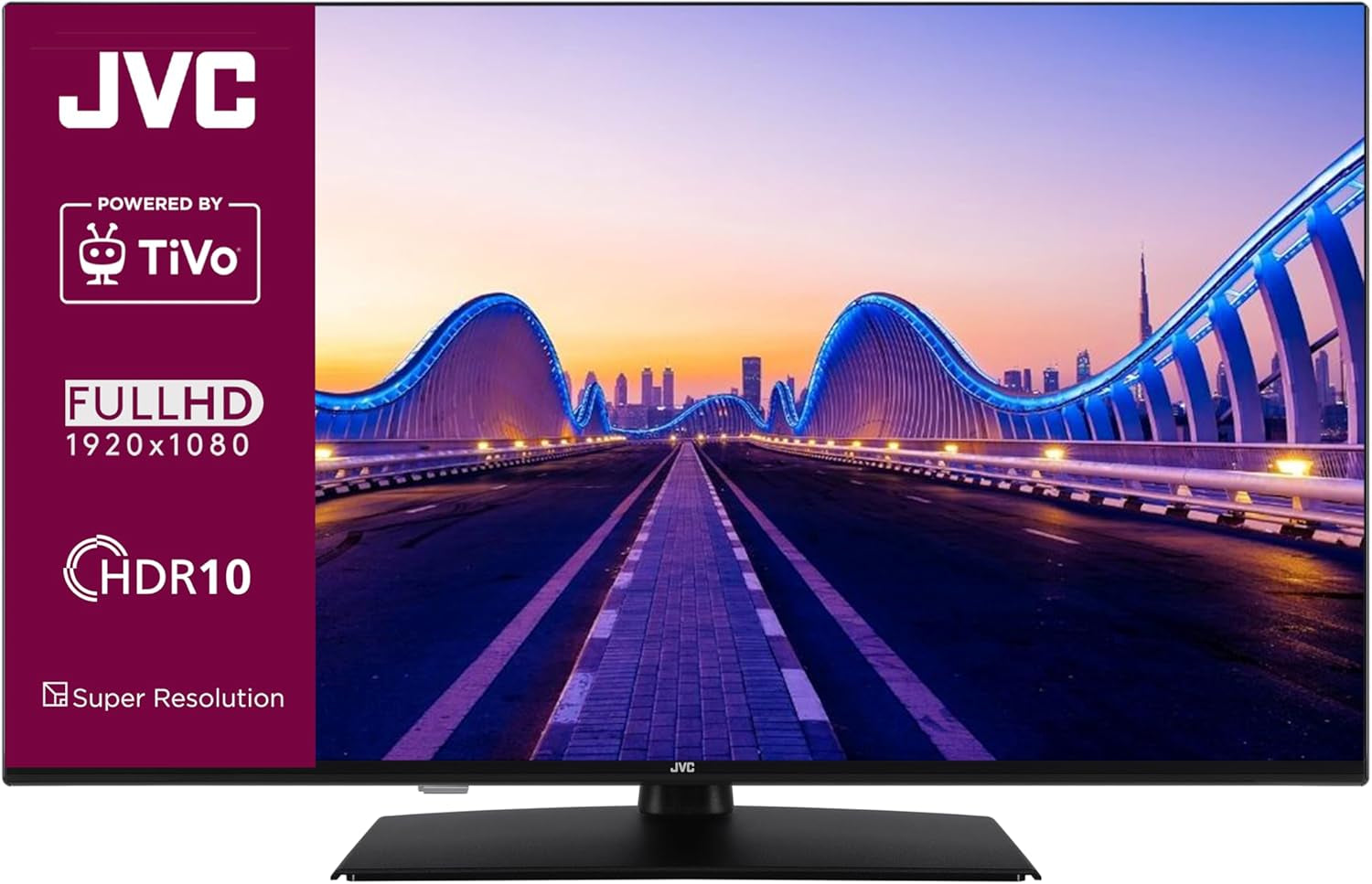 Televizor inteligent JVC de 32 de inci, cu tehnologie TiVo (Full HD, HDR, tuner triplu, 6 luni HD+ inclus) LT-32VF5355W