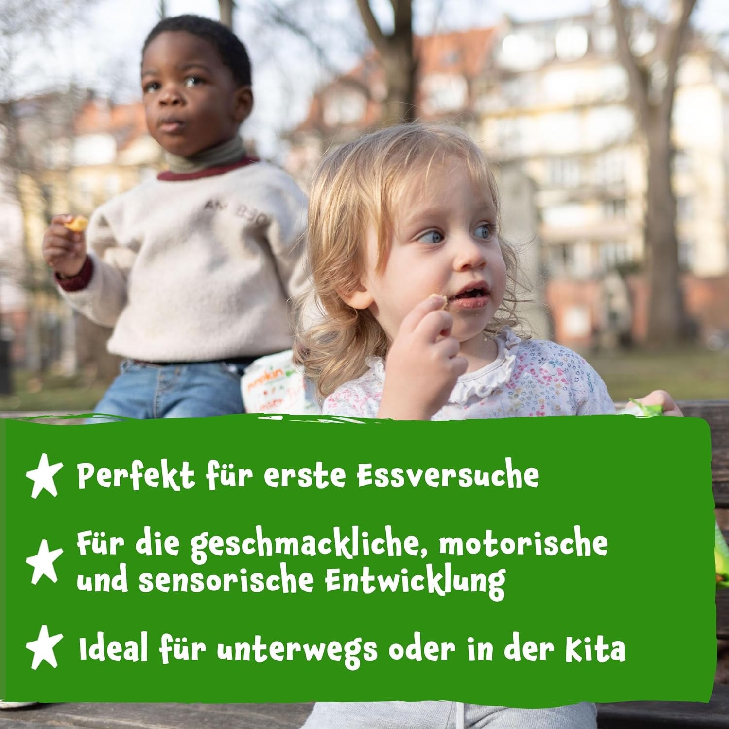 Pumpkin Organics Baby Multigrain Carrot and Mango Rings (Pack de 8) Snacks pour bébé sans additifs à partir de 12 mois - Sans allergène² et sans gluten³ Snacks croquants pour bébé (8 x 20 g)