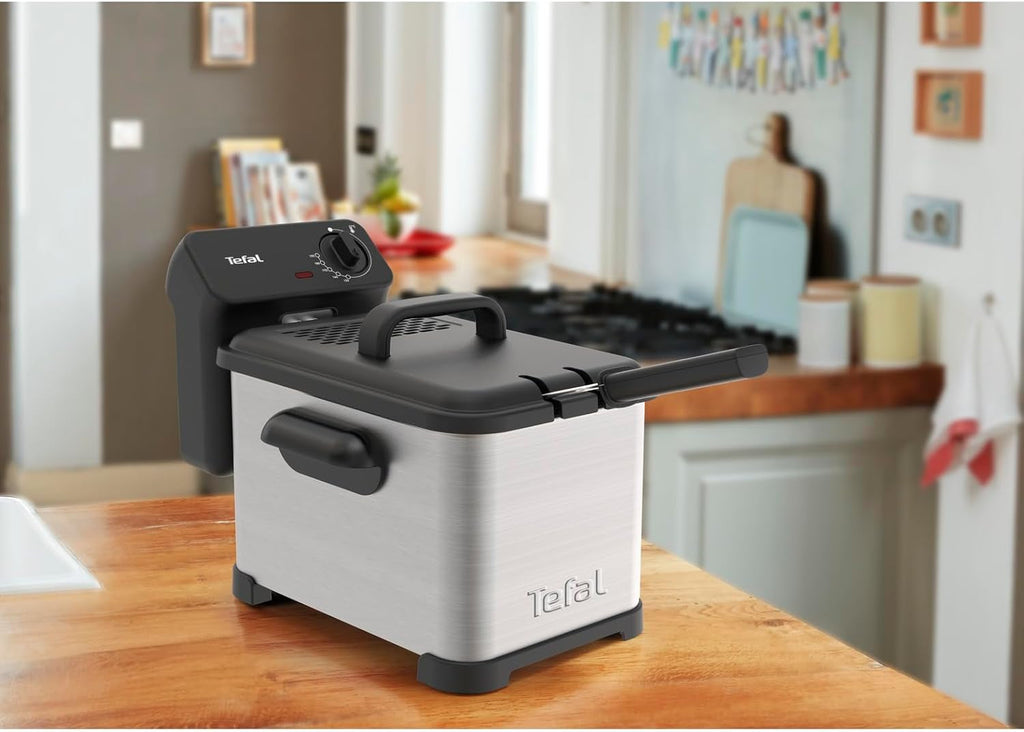 Tefal Family Pro Access 4.0L, 3000 Watt, semiprofesionala, cu ulei, rezervor de ulei detașabil, tehnologie cu zonă de răcire Electrocasnice Naty Shop