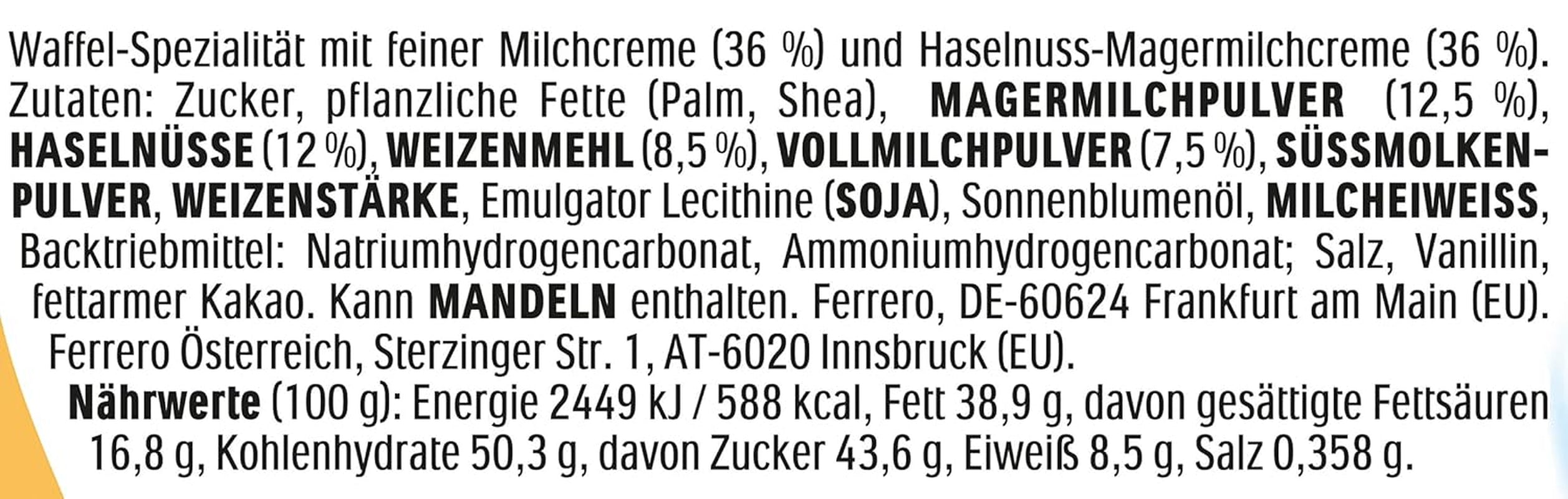 Kinder Happy Hippo Noisette - Spécialité Gaufrettes Croquantes au Lait et Crème de Noisettes - Bonbons Carnaval et Mardi Gras - 1 paquet contenant 5 barres individuelles de 20,7 g chacune
