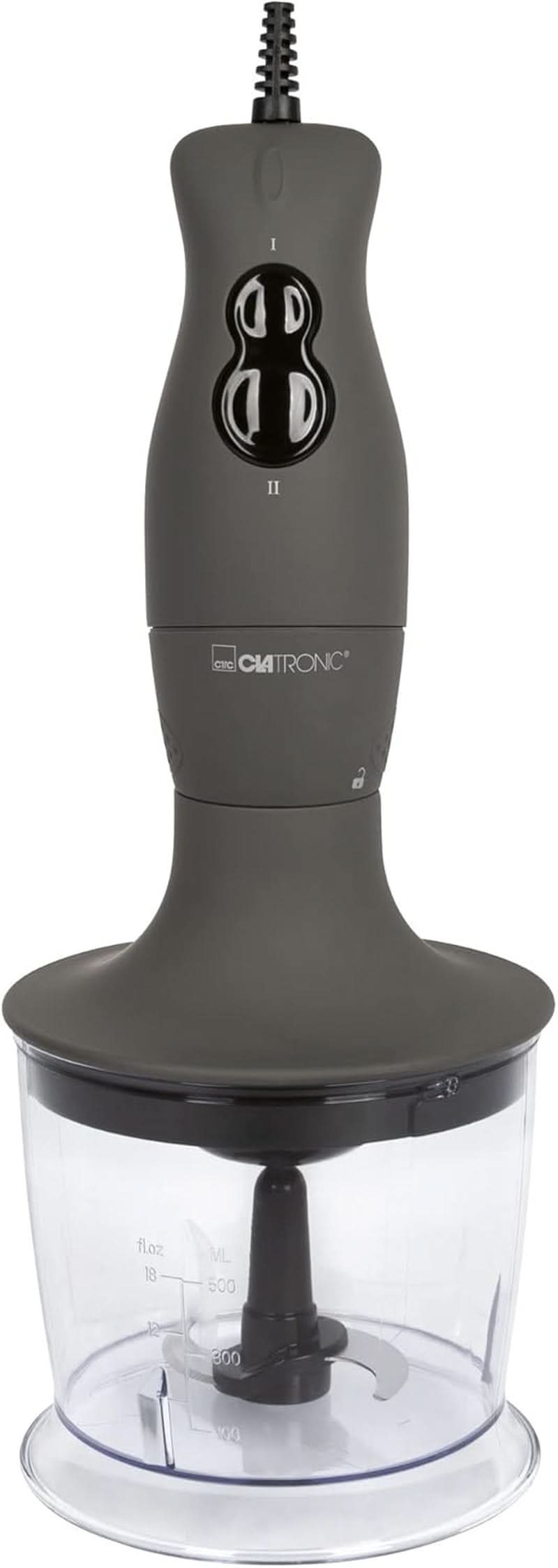 Ensemble de batteur sur socle Clatronic® | Mélangeur, Pürierstab, Zerkleinerer Aus Edelstahl | 400 watts | 2 Geschwindigkeitsstufen | Allesschneider | Mélangeurs | Schneebesen | Multi-pièces | SMS 3777 Cuisine Naty Boutique