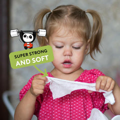 Cheeky Panda Baby Lingettes humides en bambou | 720 lingettes éco | Produits essentiels délicats et doux pour les nouveau-nés