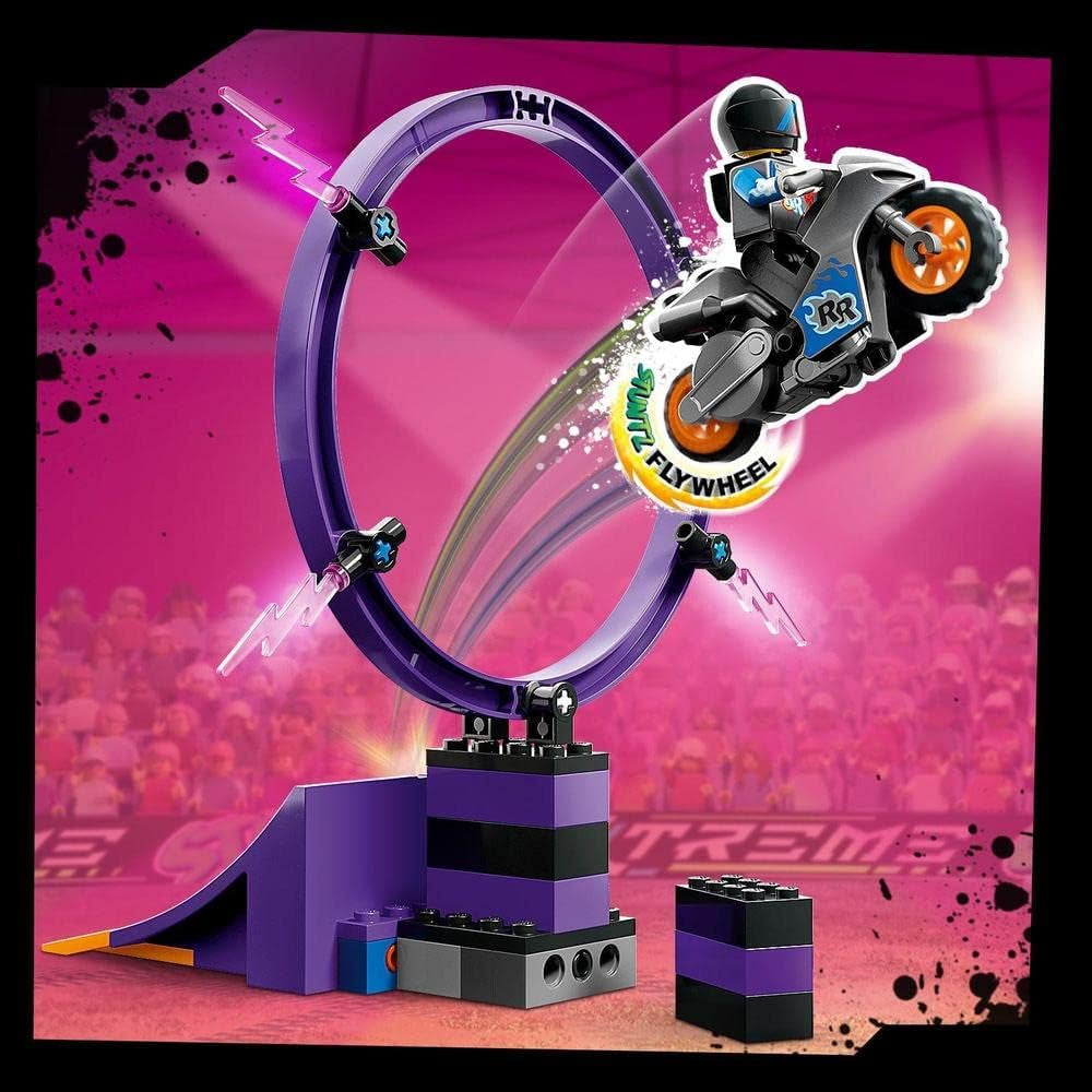 LEGO 60361 City Stuntz Ultimate Stunt Rider Challenge, Cascades 3 en 1 pour 1 ou 2 joueurs, avec motos jouets à 2 roues pour enfants, Set 2023 Jeux de construction Besuche den LEGO-Store