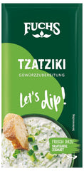 Fuchs Gewürze - Allons tremper ! Tzatziki Gewürzzubereitung, Gewürz für die Zubereitung von griechischem Tzatziki, 10 g dans le sachet