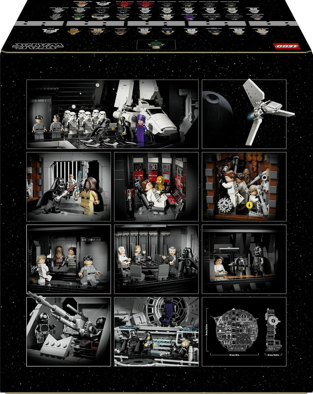 LEGO Star Wars Todesstern - Bauset für Erwachsene - Interaktives UCS-Ausstellungsmodell mit 36 ​​​​Minifiguren inkl. Luke Skywalker, Han Solo et Dark Vador - Cadeau pour hommes, femmes et fans - 75419