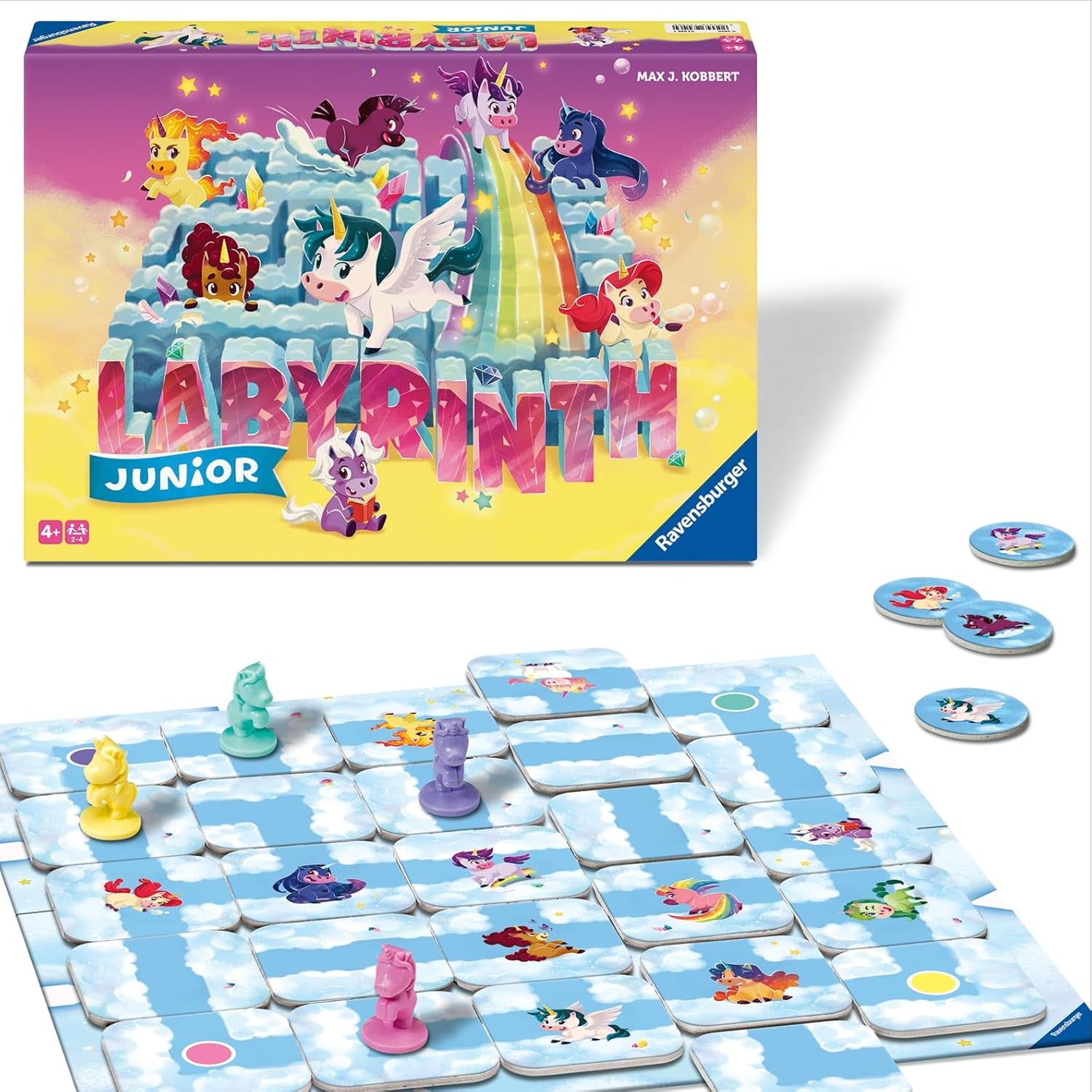 Ravensburger Jeu pour Enfants 20847 - Labyrinthe Junior - Classique familial pour les tout-petits, jeu à partir de 4 ans - Jeu de société adapté à 2 à 4 joueurs, édition Junior