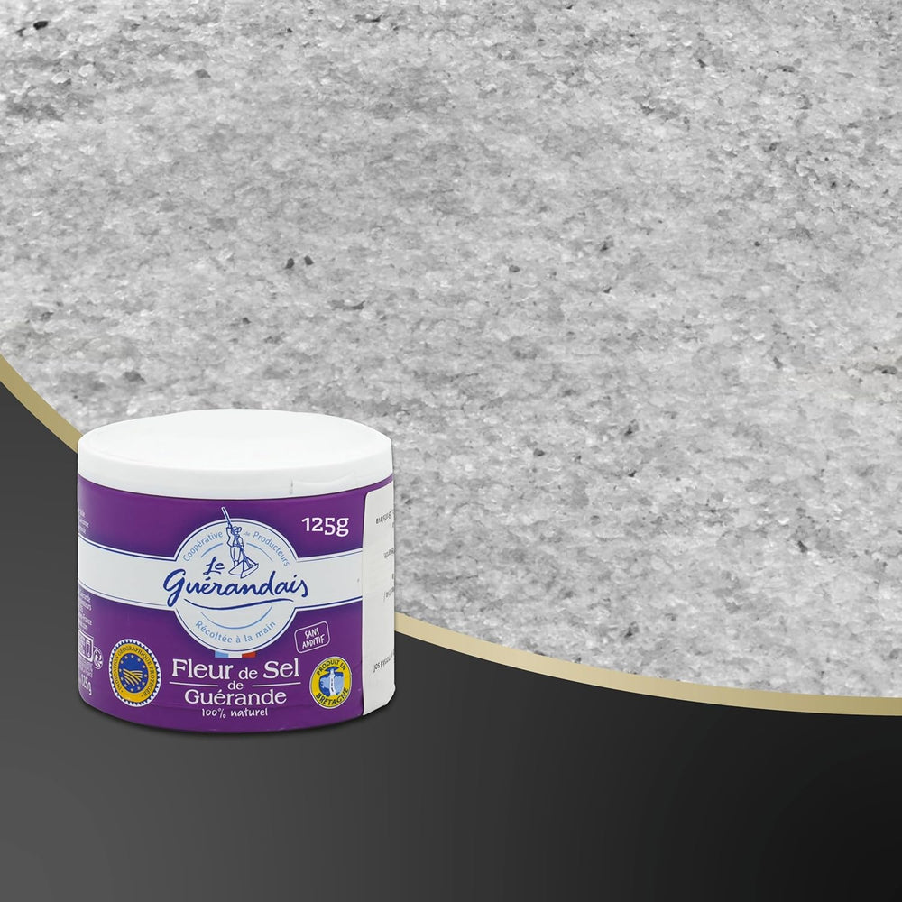 Handgeschöpftes Fleur de Sel, DE GUERANDE, Dose 125g