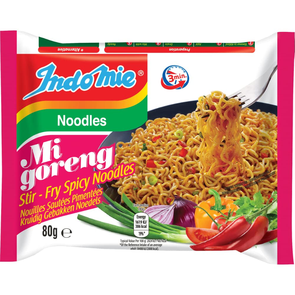 INDOMIE - Nouilles instantanées Mi Goreng - Multipack (40 x 80g)