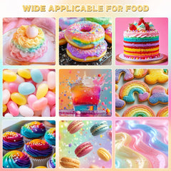Colorant alimentaire 6 couleurs x 12 ml, colorant alimentaire liquide hautement concentré pour la pâtisserie, kit de colorants alimentaires pour fondants, gâteaux de Noël, macarons, beignets, biscuits (arc-en-ciel)