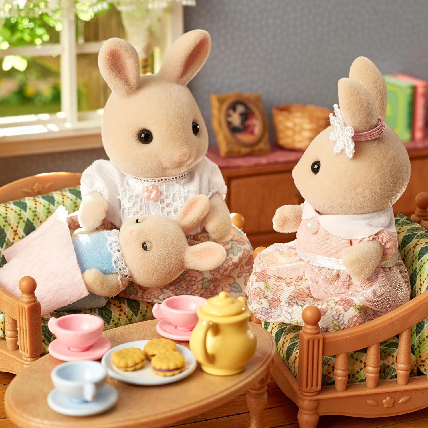 Sylvanian Families L5706 Milchhasen Familie - Figuren für Puppenhaus