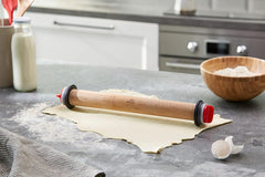 67142 Twister en bois de hêtre 34 cm avec anneau à vin, bois, marron, 42 x 6 x 6 cm