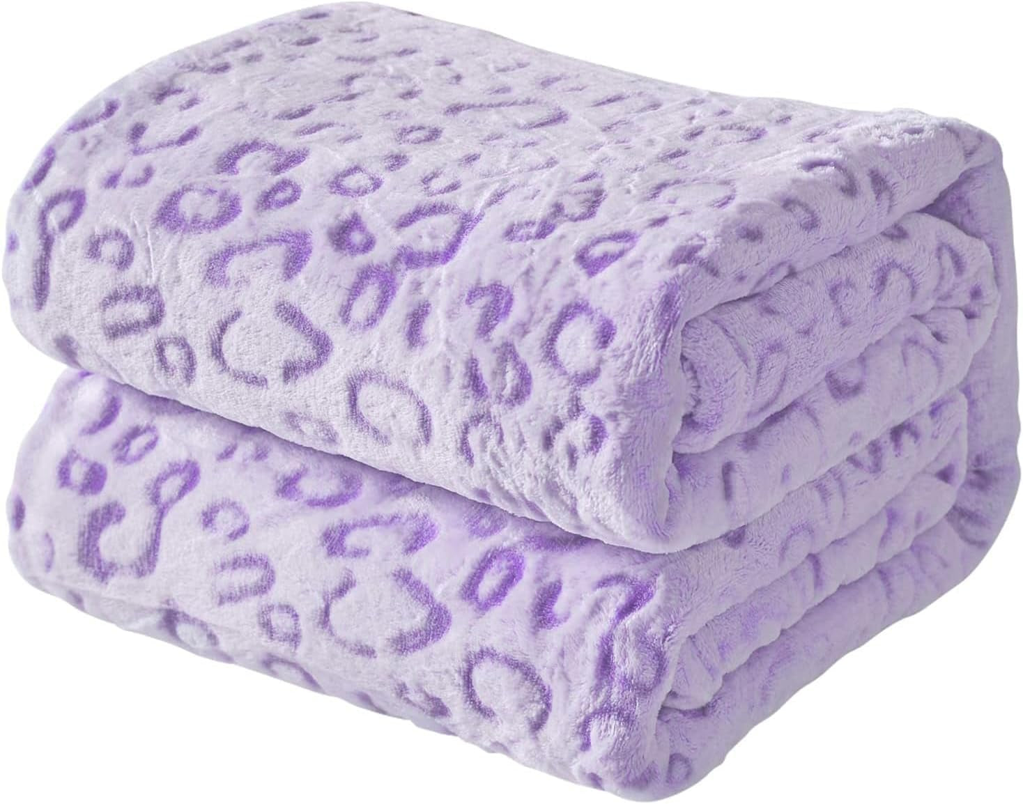 FY FIBER HOUSE flanel fleece throw, pătură din microfibră cu imprimare 3D ghepard, 228 X 274 cm, violet Plapumi si pilote Naty Shop Violet 90 "X108"