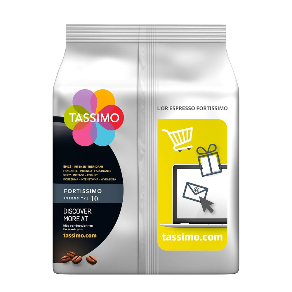 Tassimo Kapseln L'OR Espresso Fortissimo, 5 x 16 dosettes, 80 Kaffeekapseln