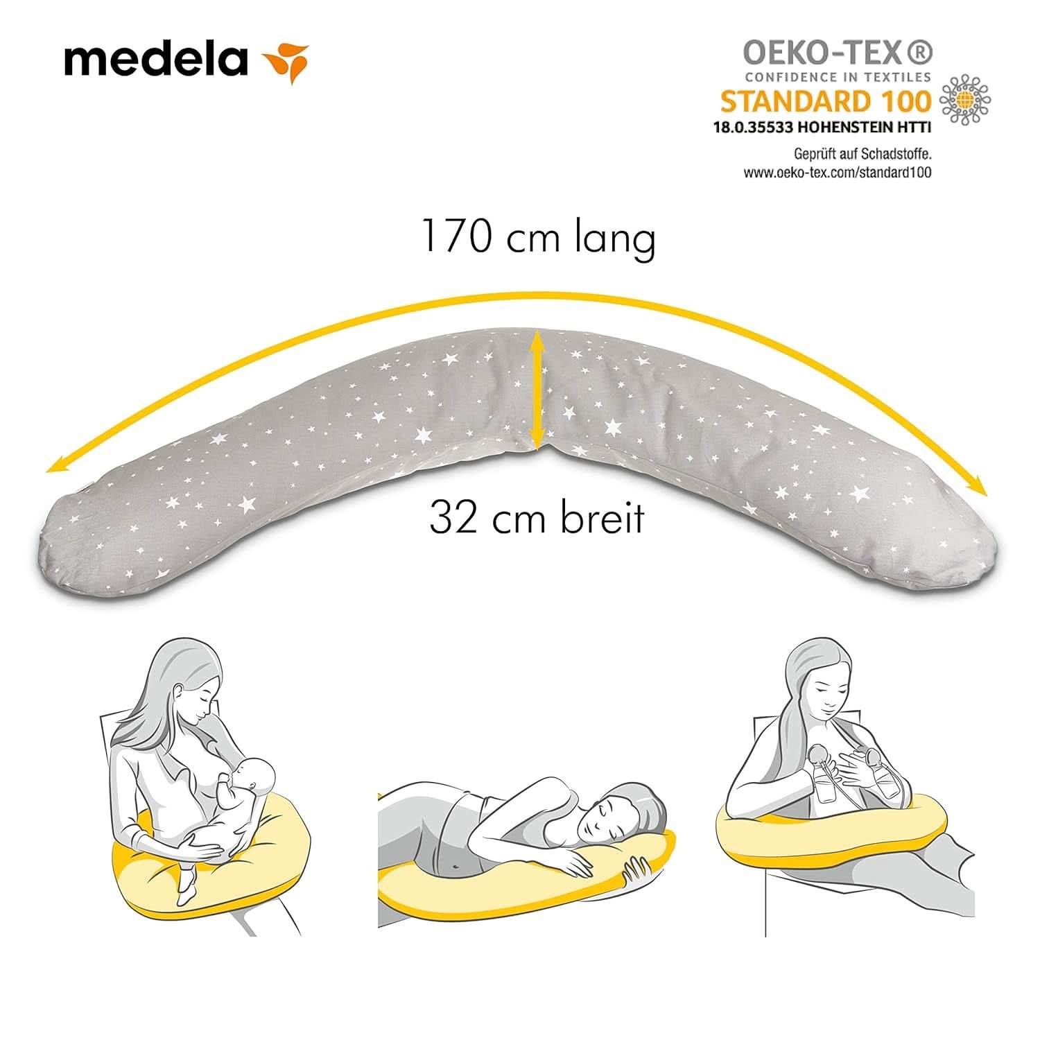 Coussin de Grossesse et d'Allaitement Medela - Rempli de microperles Eps Accessoires Alimentation et Allaitement Bebe Naty Shop