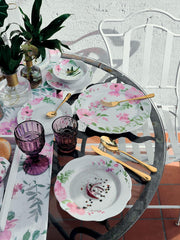 Wildrose, service de table 18 pièces pour 6 personnes, porcelaine florale