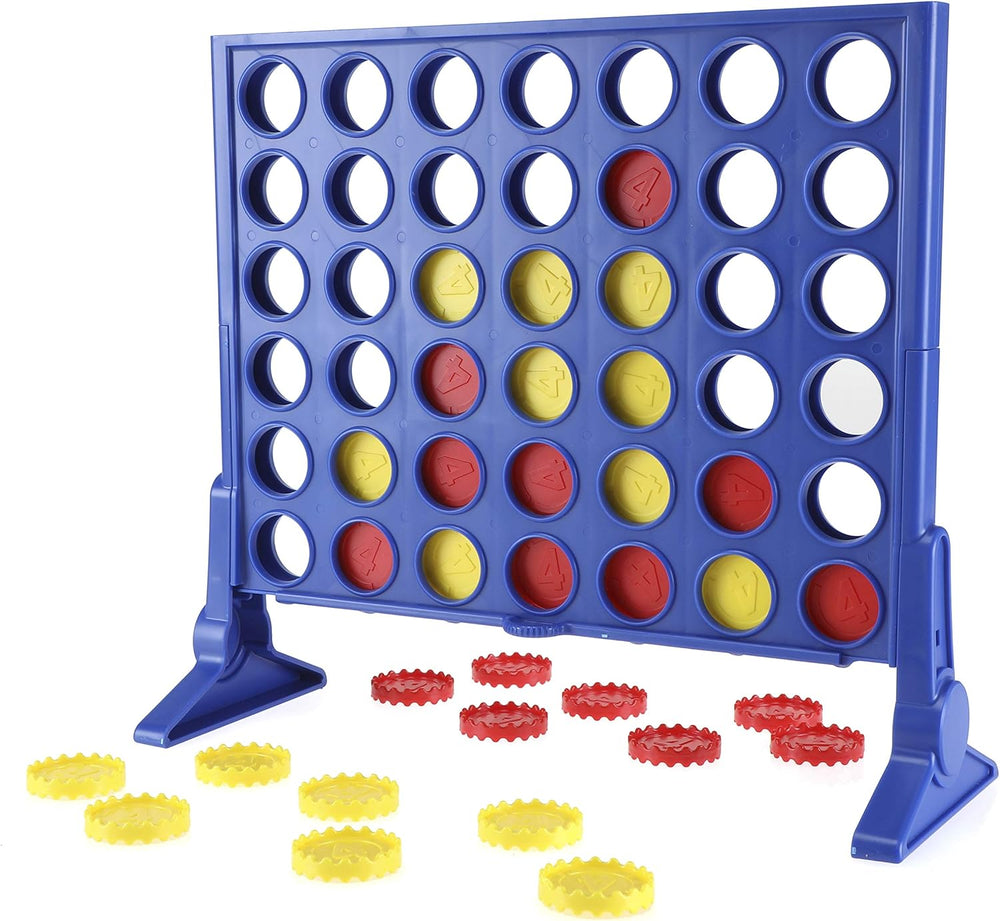 Jeu de stratégie Connect Four, jeu de société à 2 joueurs, plaisir sans fin avec les amis et la famille, parfait comme jeu de société et pour s'amuser multijoueur, cadeau pour les enfants de 6 ans et plus
