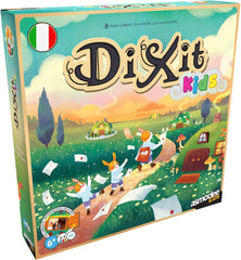 Asmodee Kids - Dixit Kids, jeu de société d'imagination et de fantaisie pour les enfants et toute la famille, cartes à jouer illustrées, 3 à 6 joueurs, à partir de 6 ans, 25 min, édition italienne