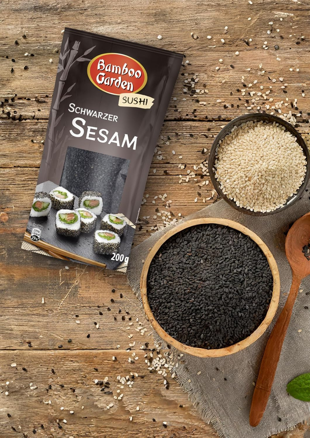 Bamboo Garden Sésame noir, 200 g (Verpackungsdesign kann abweichen)