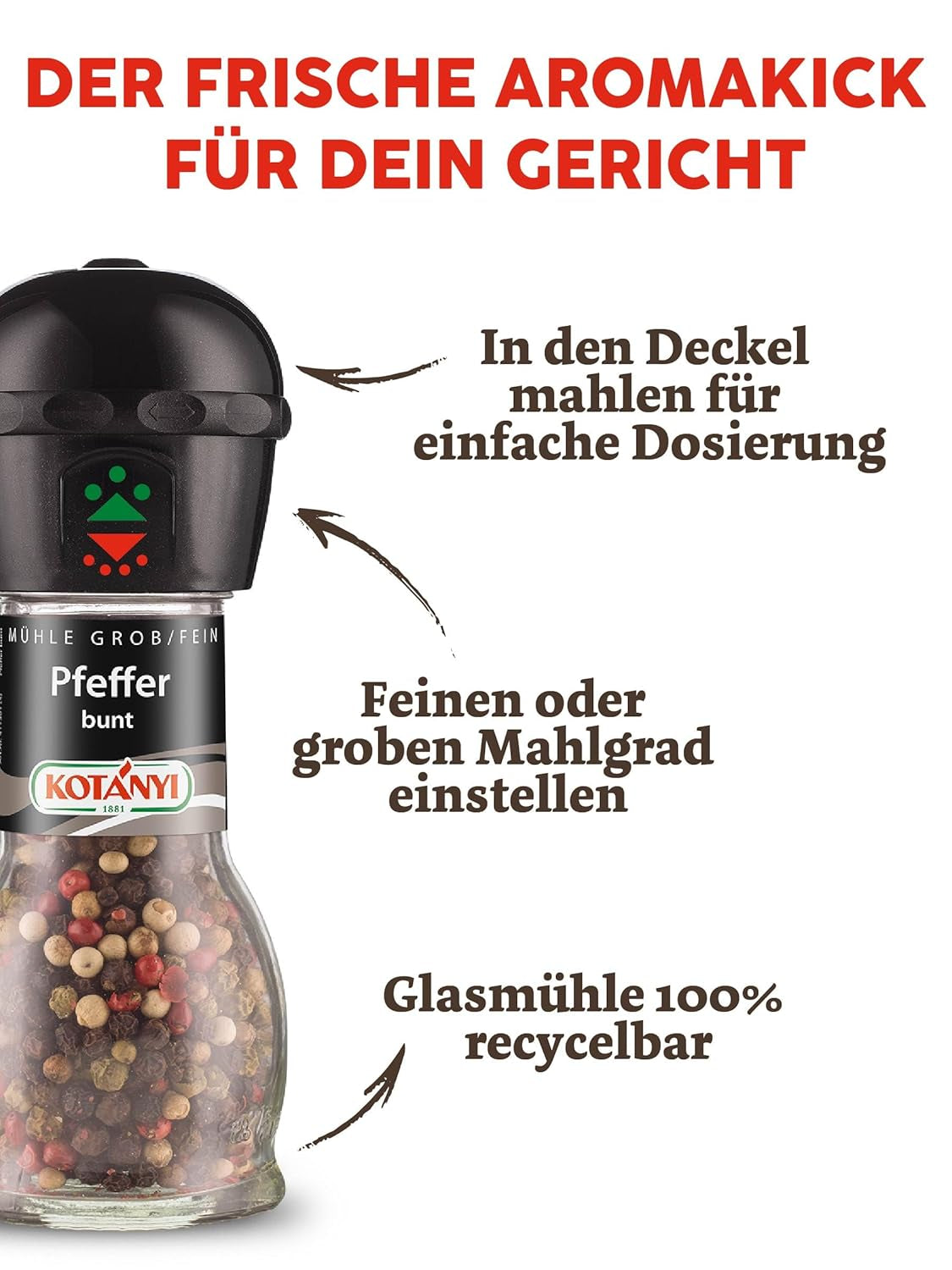 Kotanyi Pfeffer Mühle, petit pain (1 x 35 g)