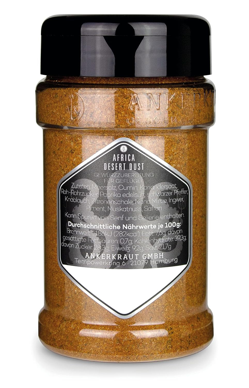 Ankerkraut Africa Desert Dust, BBQ-Rub der afrikanischen Wüste zum Grillen, 200g dans le Streuer