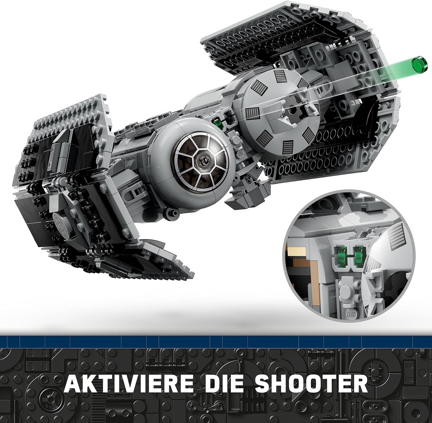 LEGO Star Wars Kit de modèle de bombardier TIE avec figurines de Dark Vador avec sabre laser et droïde Gonk, jouet à construire Starfighter en cadeau 75347 Jeux de construction Besuche an LEGO-Store